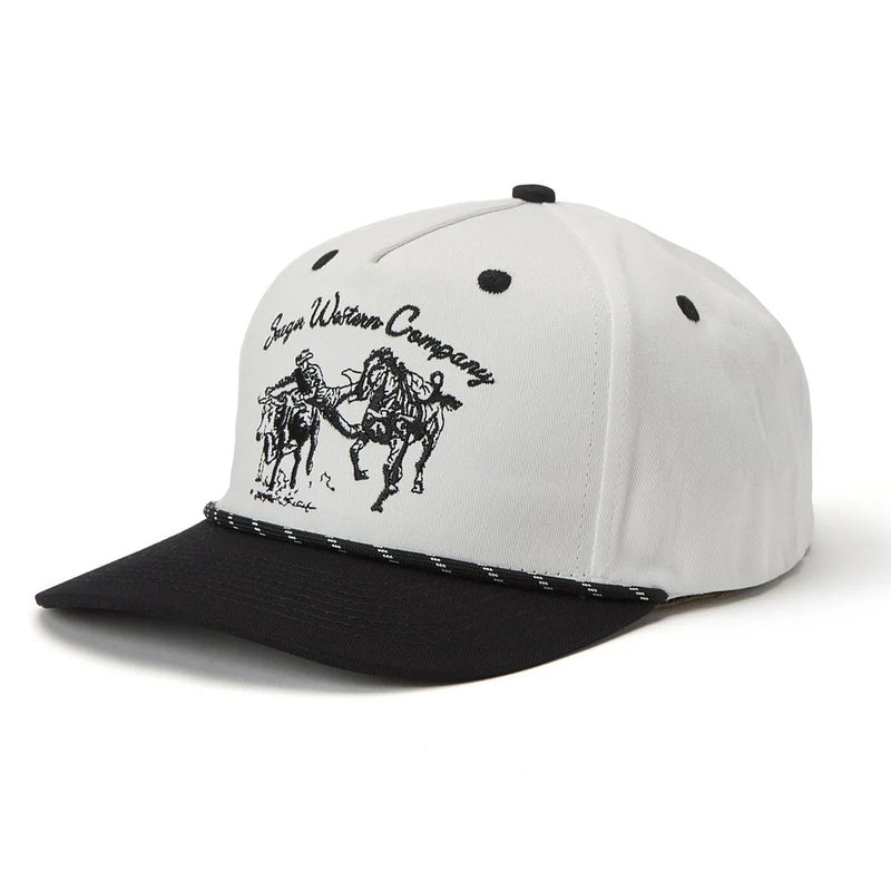 Seager Inc Cream & Black Los Rios Cotton Cap