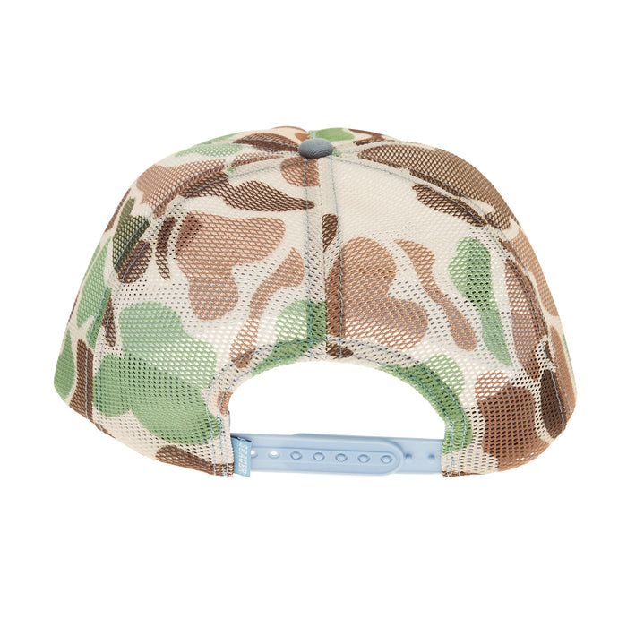 Seager Inc Men's Old Town Camo and Blue Cap