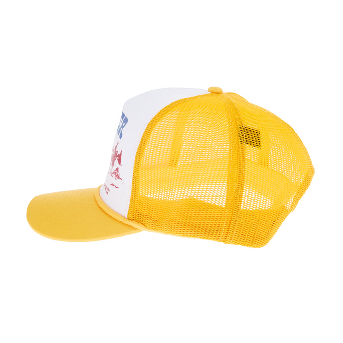 Seager Inc Men's Pack Mule Yellow and Cream Cap