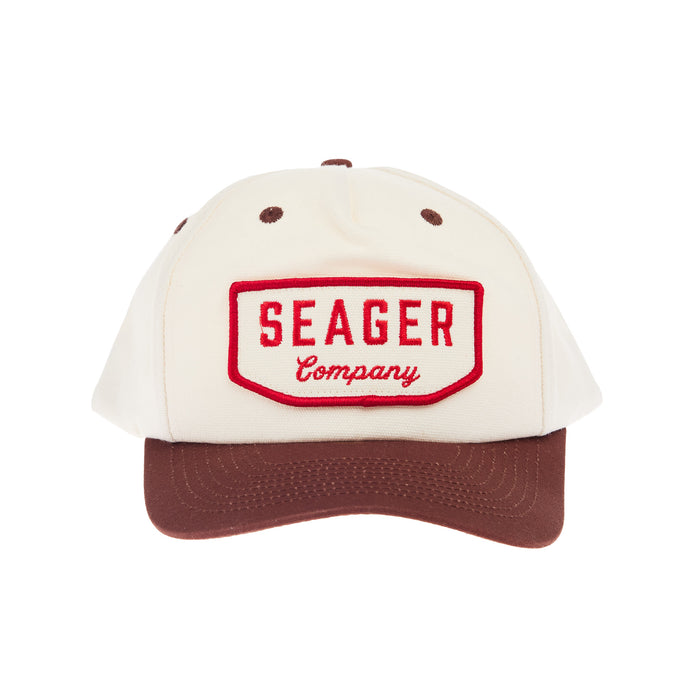 Seager Inc Men's Wilson Cream And Brown Cap