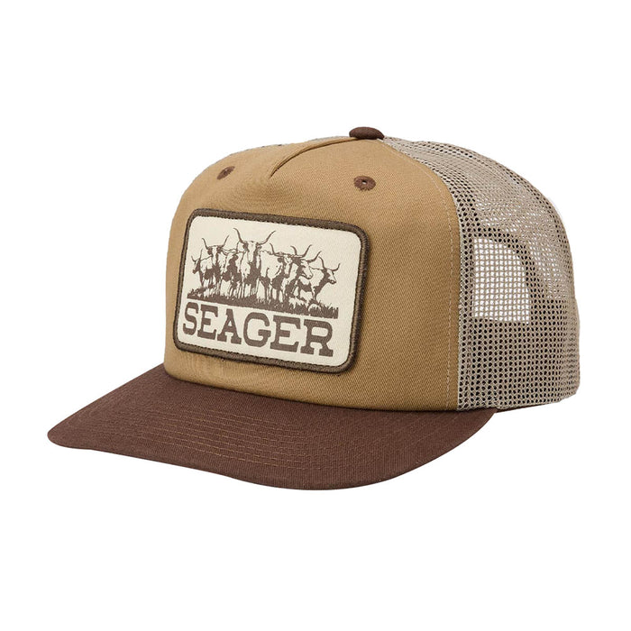 Seager Inc Men's Tan Twill The Herd Trucker Cap