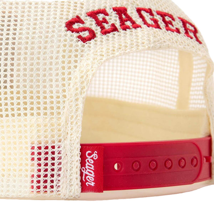 Seager Inc Men's Red Keep It Country Trucker Cap