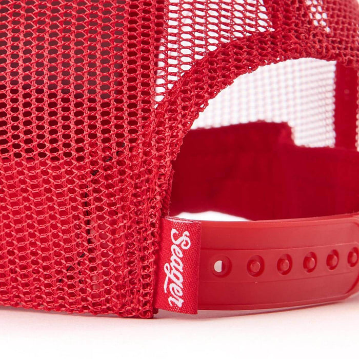 Seager Inc Men's Big USA Red Cap