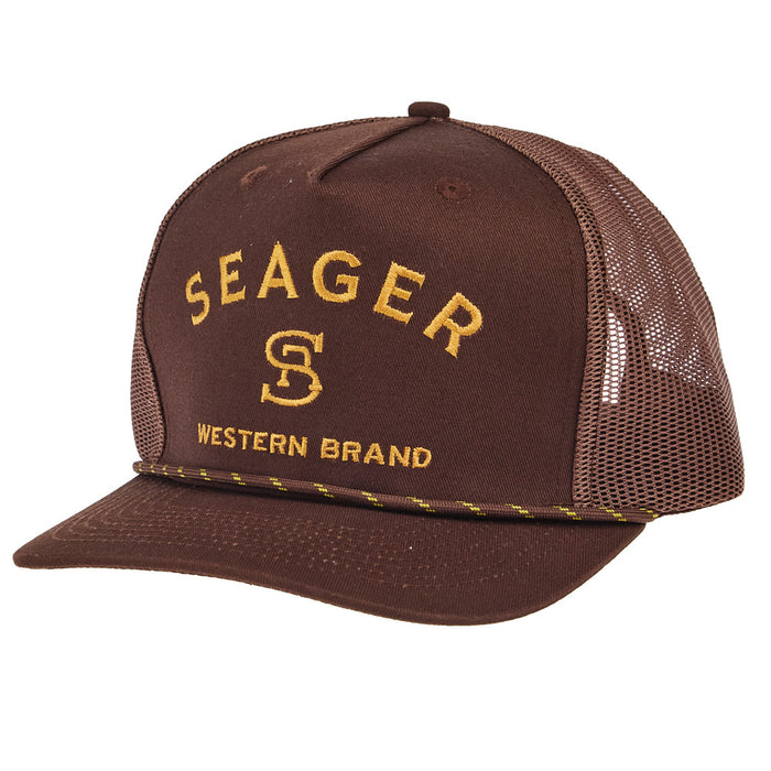 Seager Inc Men's Branded Brown Cap