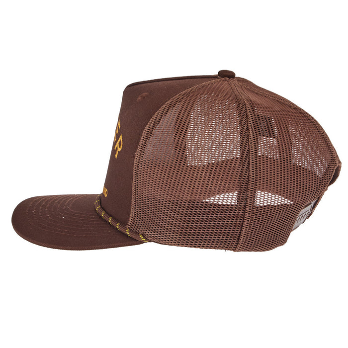 Seager Inc Men's Branded Brown Cap