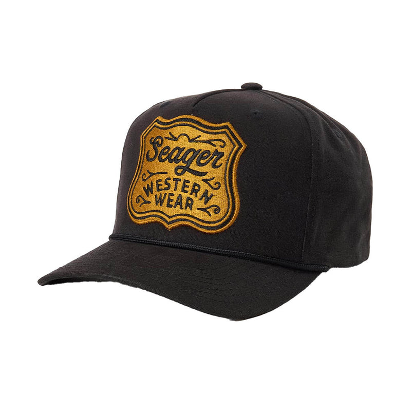 Seager Inc Men's Black Badge Cap