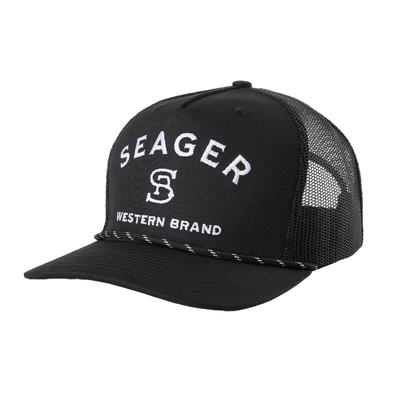 Seager Inc Men's Black Branded Cap
