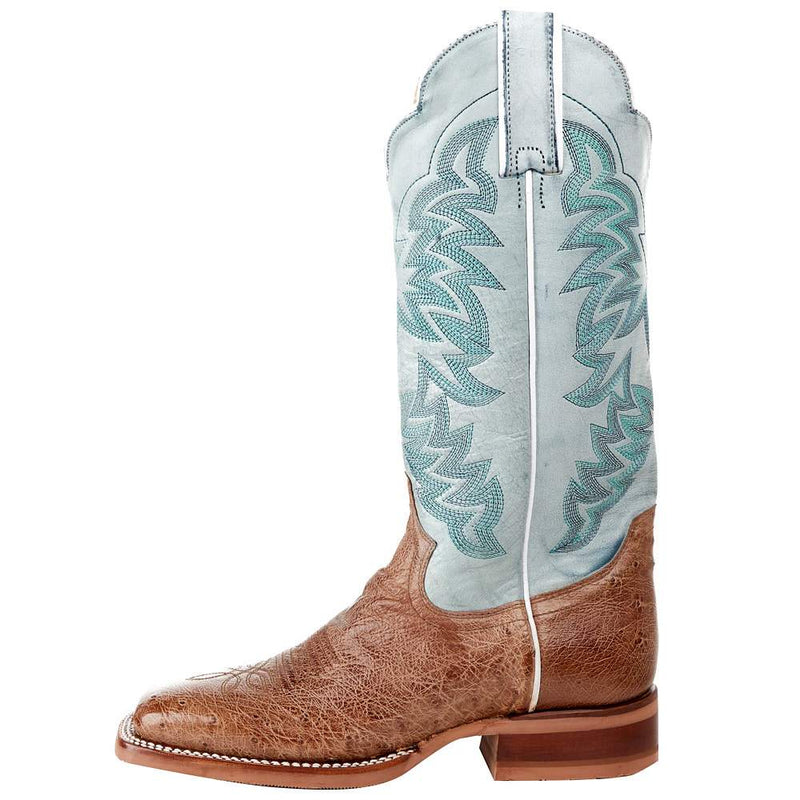 Justin Boots Womens NRS Exclusive Vintage Mink Smooth Ostrich Cowgirl Boot MJ3501