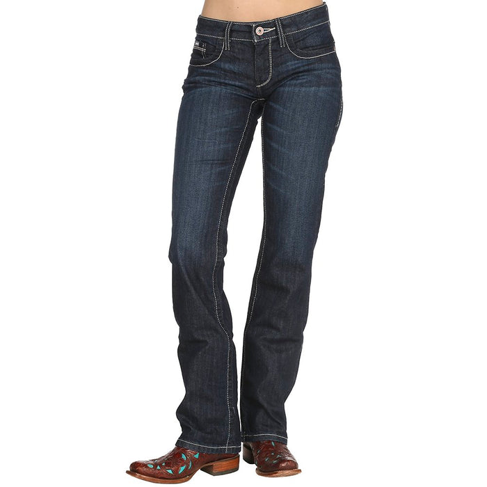Cinch Women's Ada Mid Rise Relaxed Boot Cut Jean