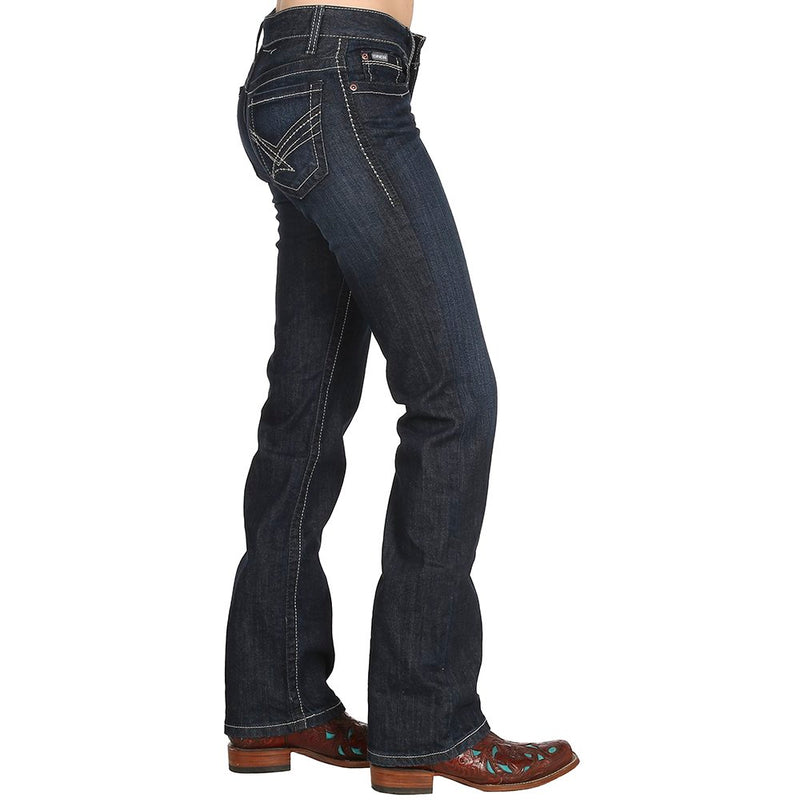 Cinch Women's Ada Mid Rise Relaxed Boot Cut Jean