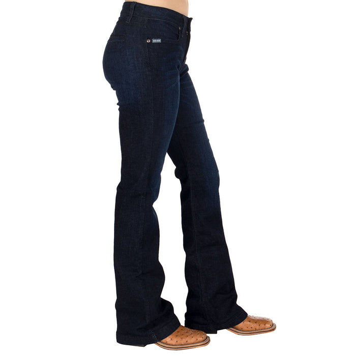 Cinch Women's Lynden Dark Wash Trouser Jean