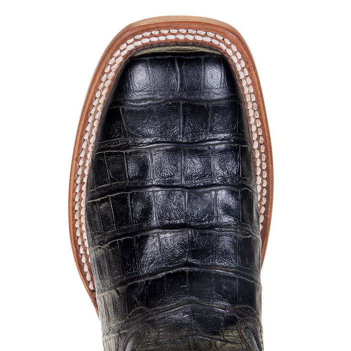 Macie Bean Kids Black Caiman Print Cowgirl Boots