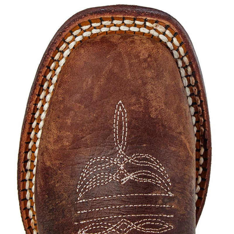 Macie Bean Kids Brown Bison Sparkle Magic Cowgirl Boot