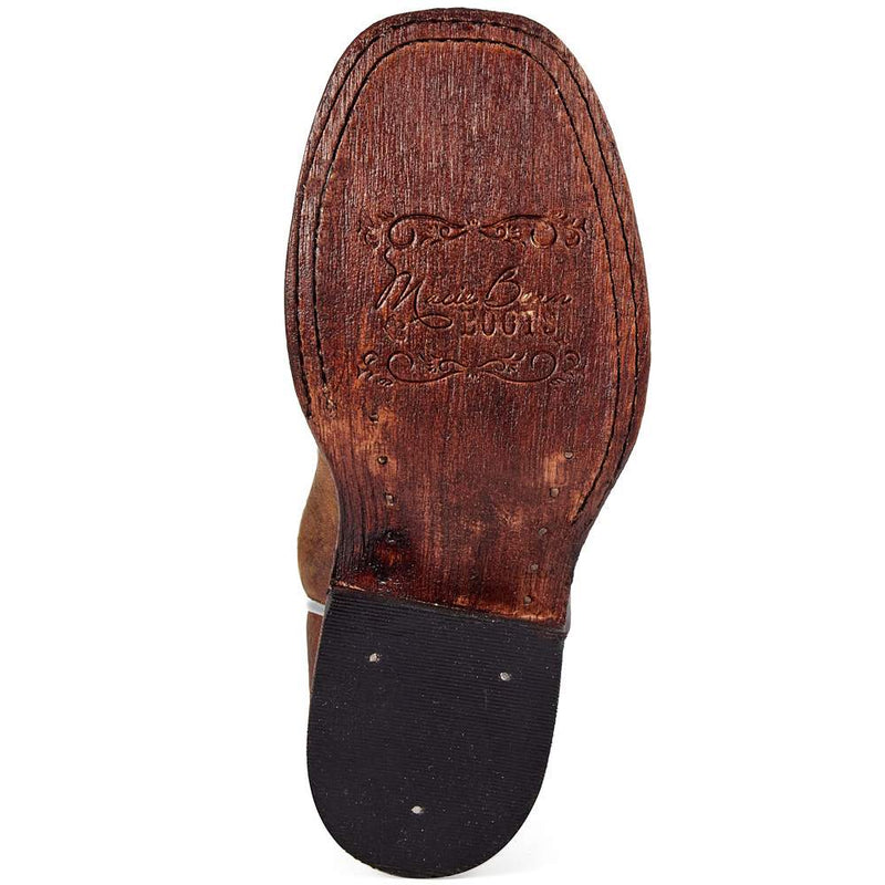 Macie Bean Kids Brown Bison Sparkle Magic Cowgirl Boot