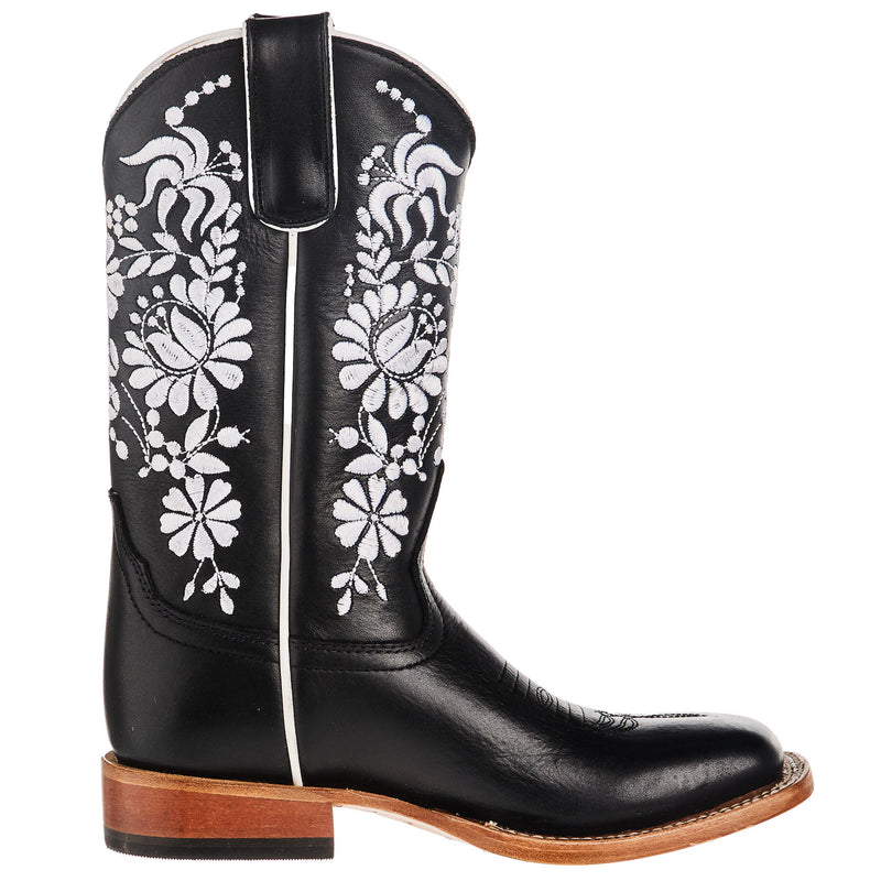Macie Bean Dylan Black Water Square Toe Cowgirl Boot