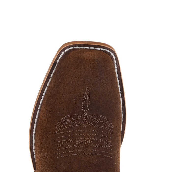 Macie Bean Girl's Snuff Waxy Commander and Purple Nashville Cutter Toe Boot