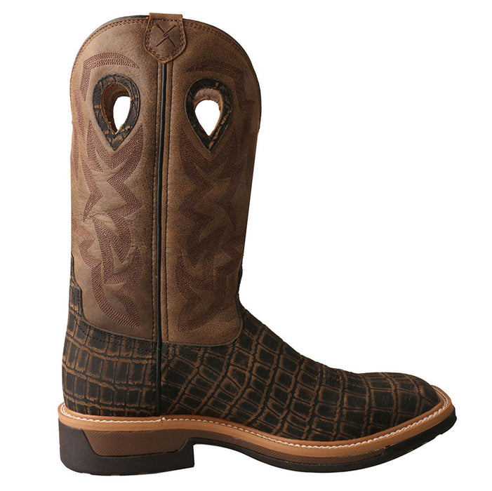 Twisted X Mens Caiman Print Work Boot