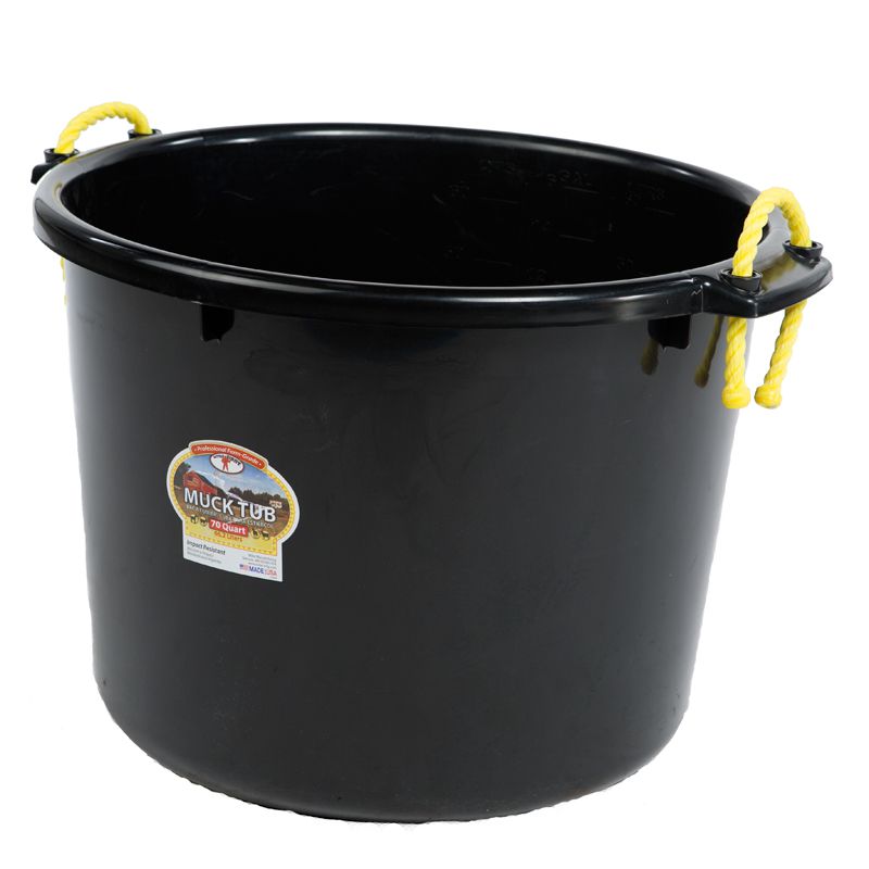 Little Giant Black 70 Quart Muck Tub