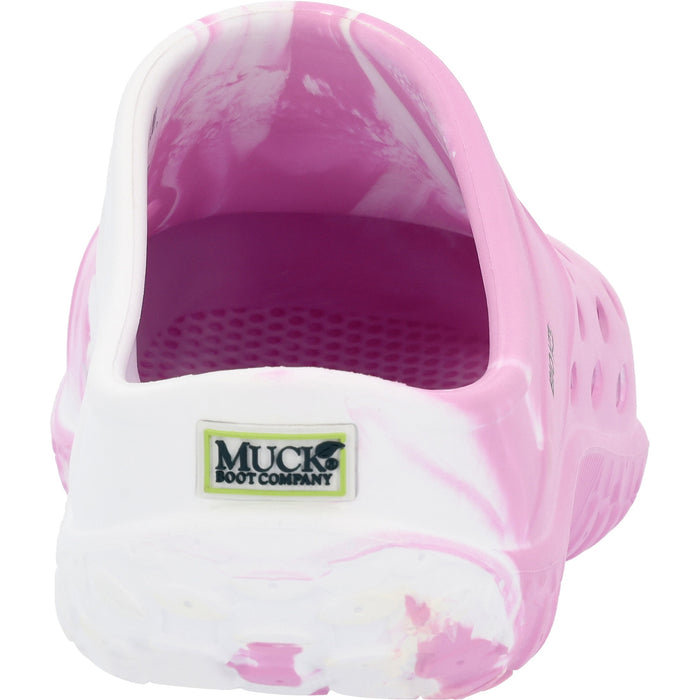 Muck Muck Youth ter Lite Clog Pink and White Swirl