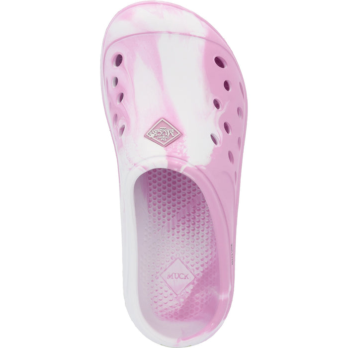 Muck Muck Youth ter Lite Clog Pink and White Swirl
