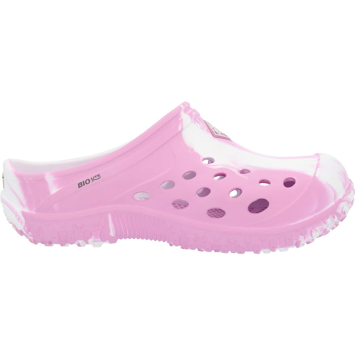 Muck Muck Youth ter Lite Clog Pink and White Swirl