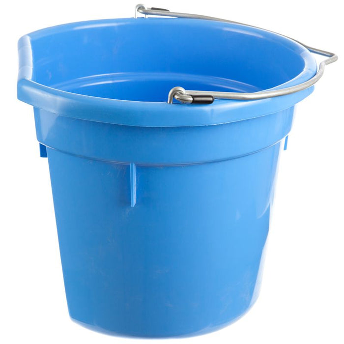 Little Giant 20 Quart Berry Blue Flat Back Plastic Bucket