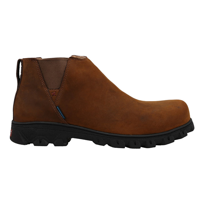 Twisted X Men's Brown 6In H2O Nano Toe Chelsea Work Boot
