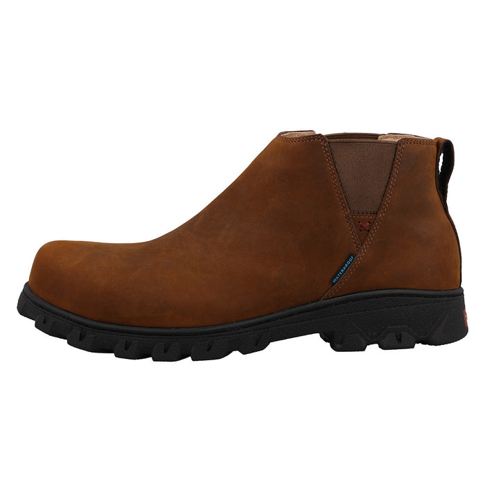 Twisted X Men's Brown 6In H2O Nano Toe Chelsea Work Boot