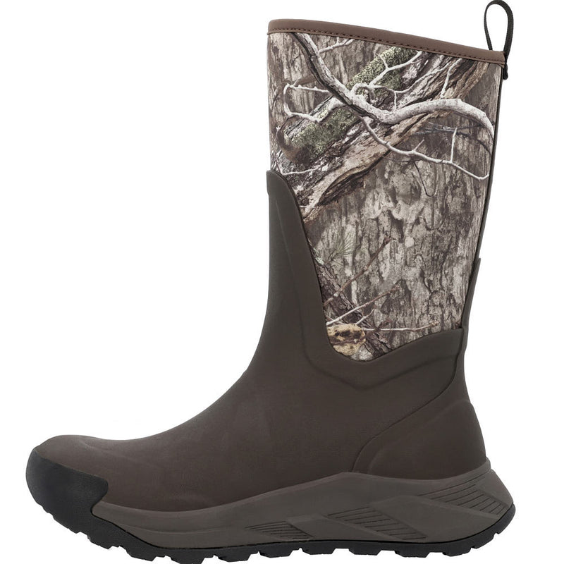 Muck Men's OutMax 12in Mossy Oak Slip On Rain Boot