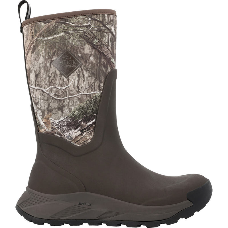 Muck Men's OutMax 12in Mossy Oak Slip On Rain Boot