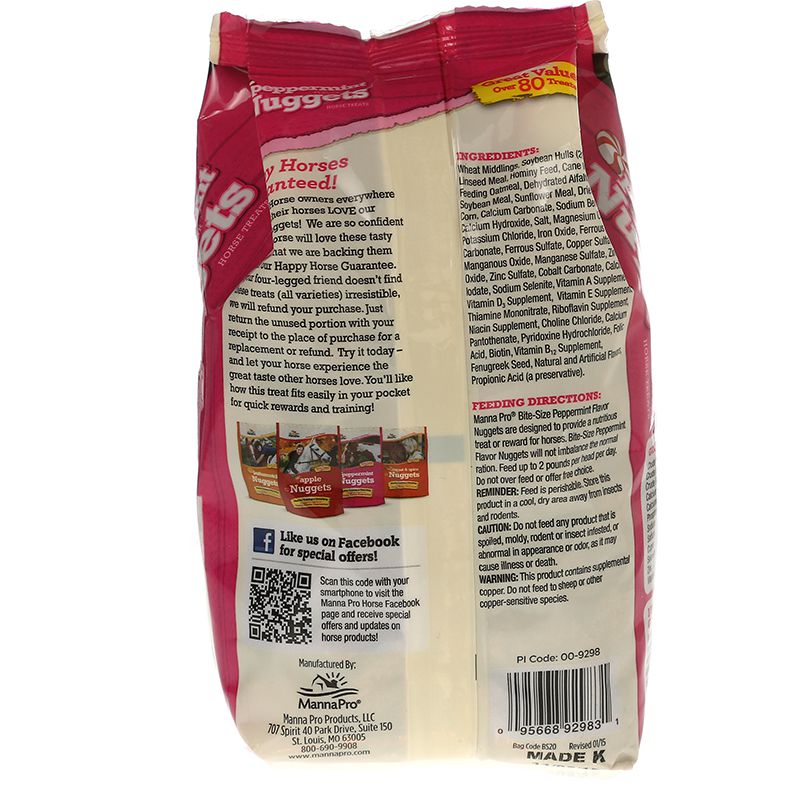 Manna Pro Bite-Size Nuggets Peppermint 1lb