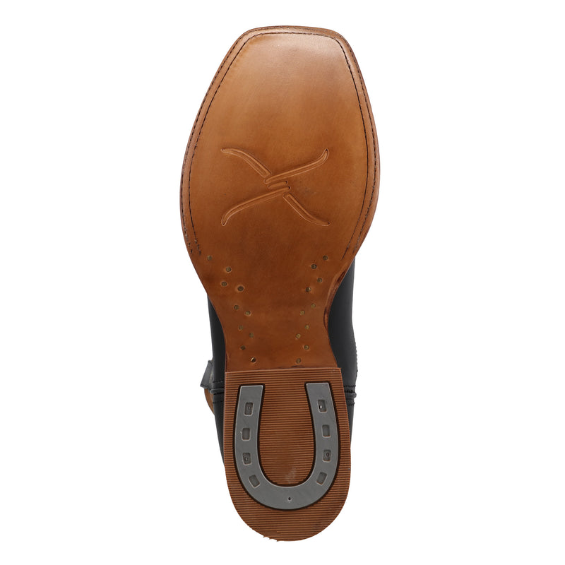 Twisted X Men`s Rancher Black 12in Pumpkin Top