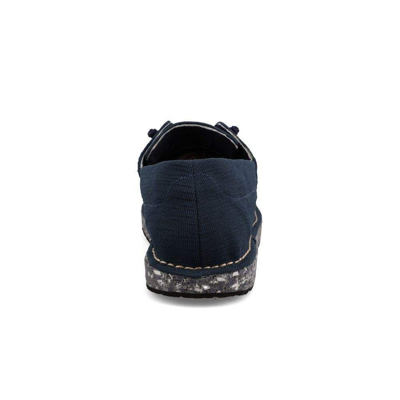 Twisted X Mens Circular Project Navy Blue Boat Shoe