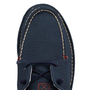 Twisted X Mens Circular Project Navy Blue Boat Shoe