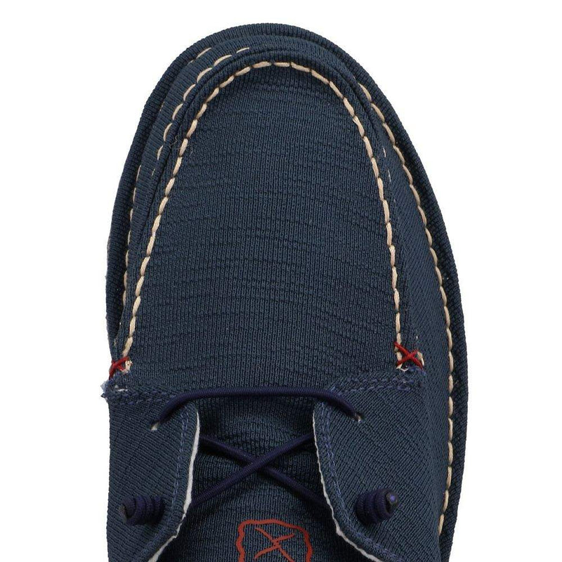 Twisted X Mens Circular Project Navy Blue Boat Shoe