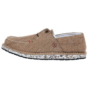 Twisted X Mens Circular Project Brown Linen Boat Shoe