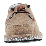 Twisted X Mens Circular Project Brown Linen Boat Shoe
