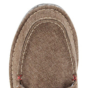 Twisted X Mens Circular Project Brown Linen Boat Shoe