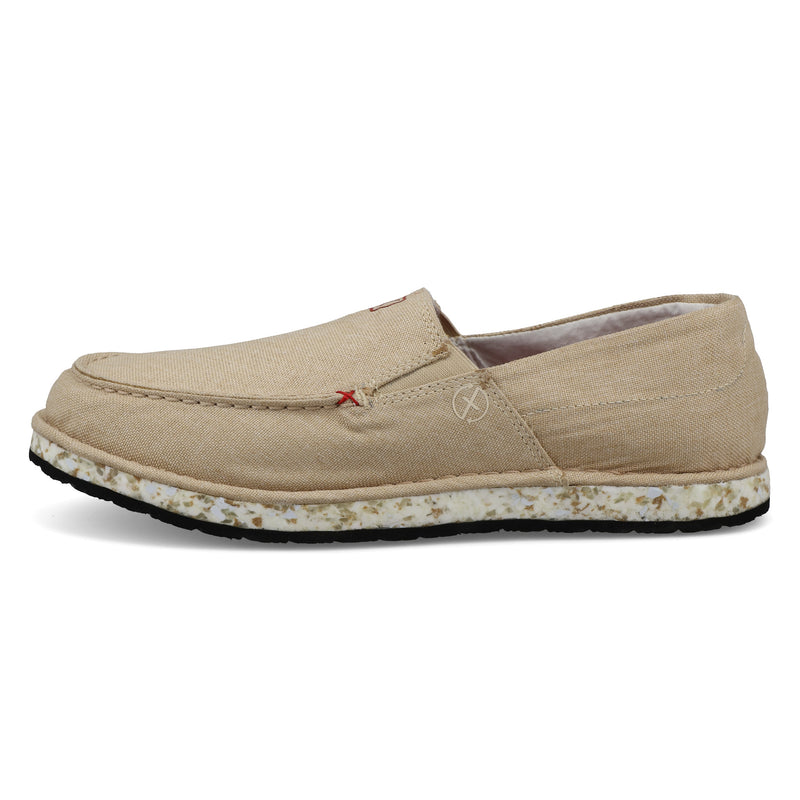 Twisted X Mens Circular Project Cream Linen SlipOn Shoe