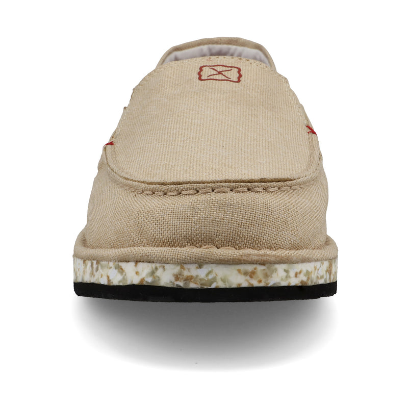 Twisted X Mens Circular Project Cream Linen SlipOn Shoe