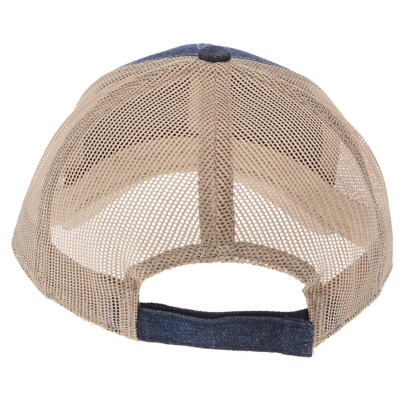 Mcintire Saddlery Women's Denim and Tan Chunk Cap