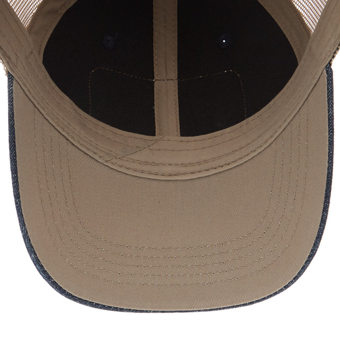 Mcintire Saddlery Women's Denim and Tan Chunk Cap