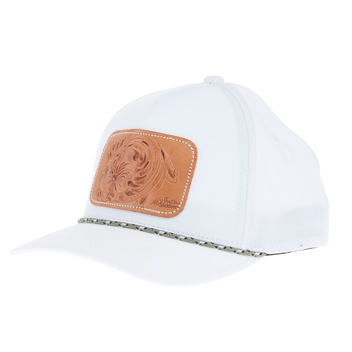 Mcintire Saddlery Natural Floral with Cord Cap