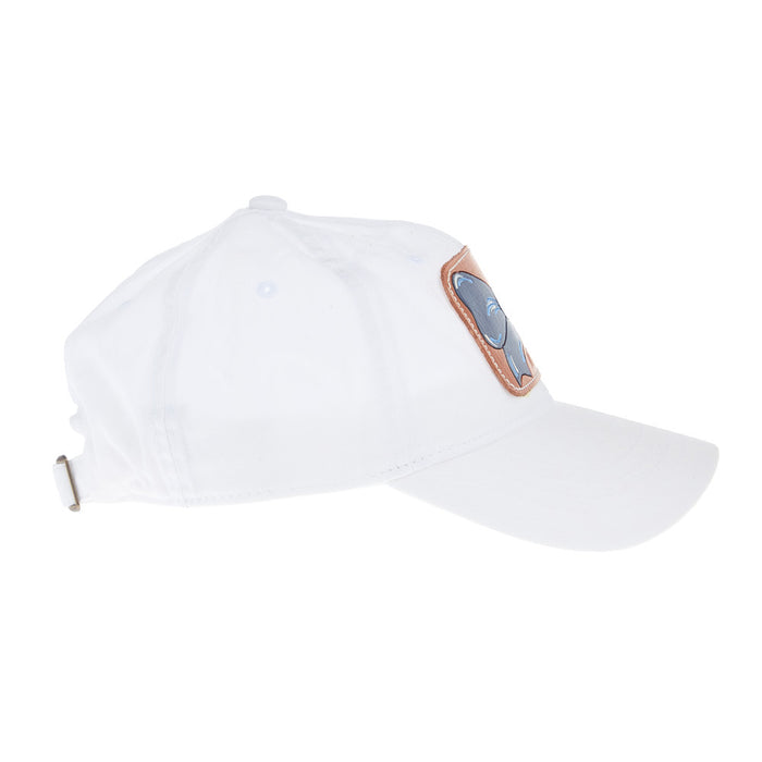 Mcintire Saddlery Navy Bow White Cap