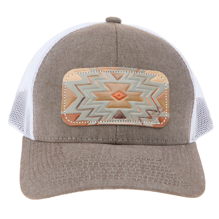 Mcintire Saddlery Women's Brown and White Amarillo Aztec Cap