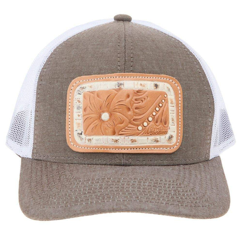 Mcintire Saddlery Brown and White Chunk Cap