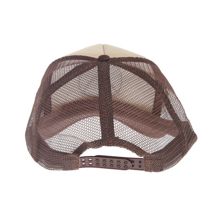 Mcintire Saddlery Natural Pinwheel White & Chocolate Cap