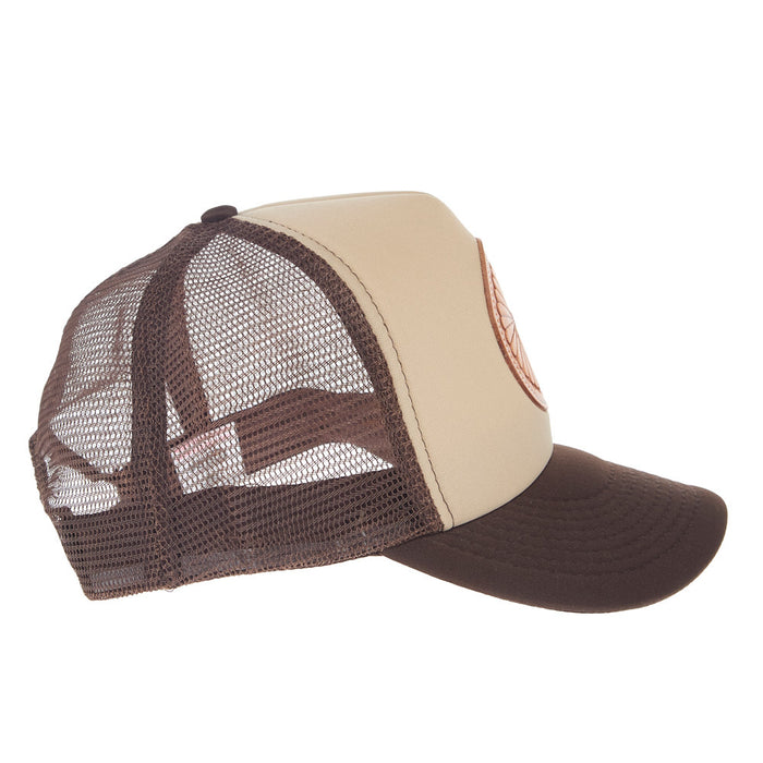 Mcintire Saddlery Natural Pinwheel White & Chocolate Cap