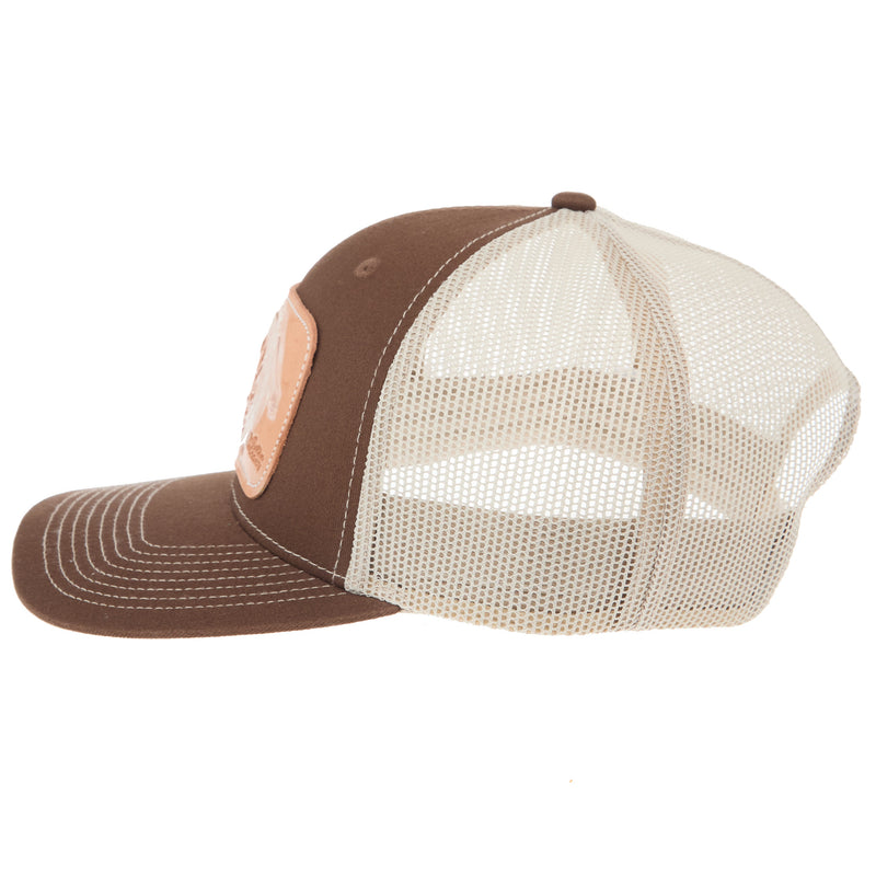 Mcintire Saddlery Brown and Tan White Floral Cap