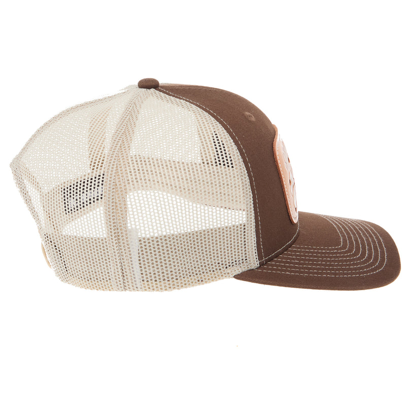Mcintire Saddlery Brown and Tan White Floral Cap